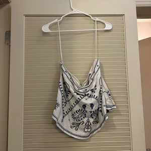 free people bandana strapless top size M